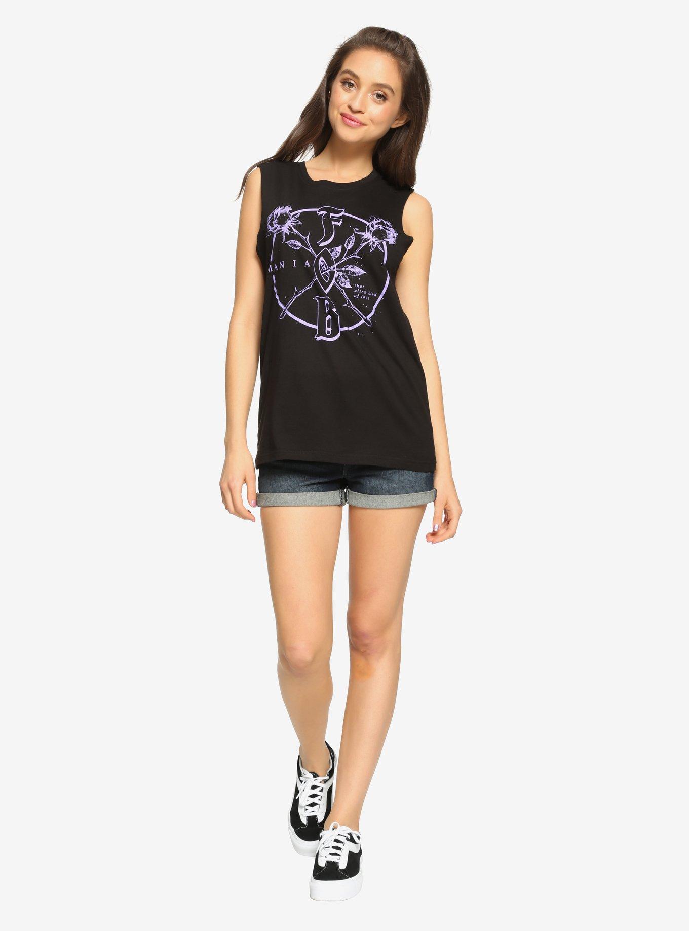 Fall Out Boy Purple Logo Girls Tank Top, , alternate