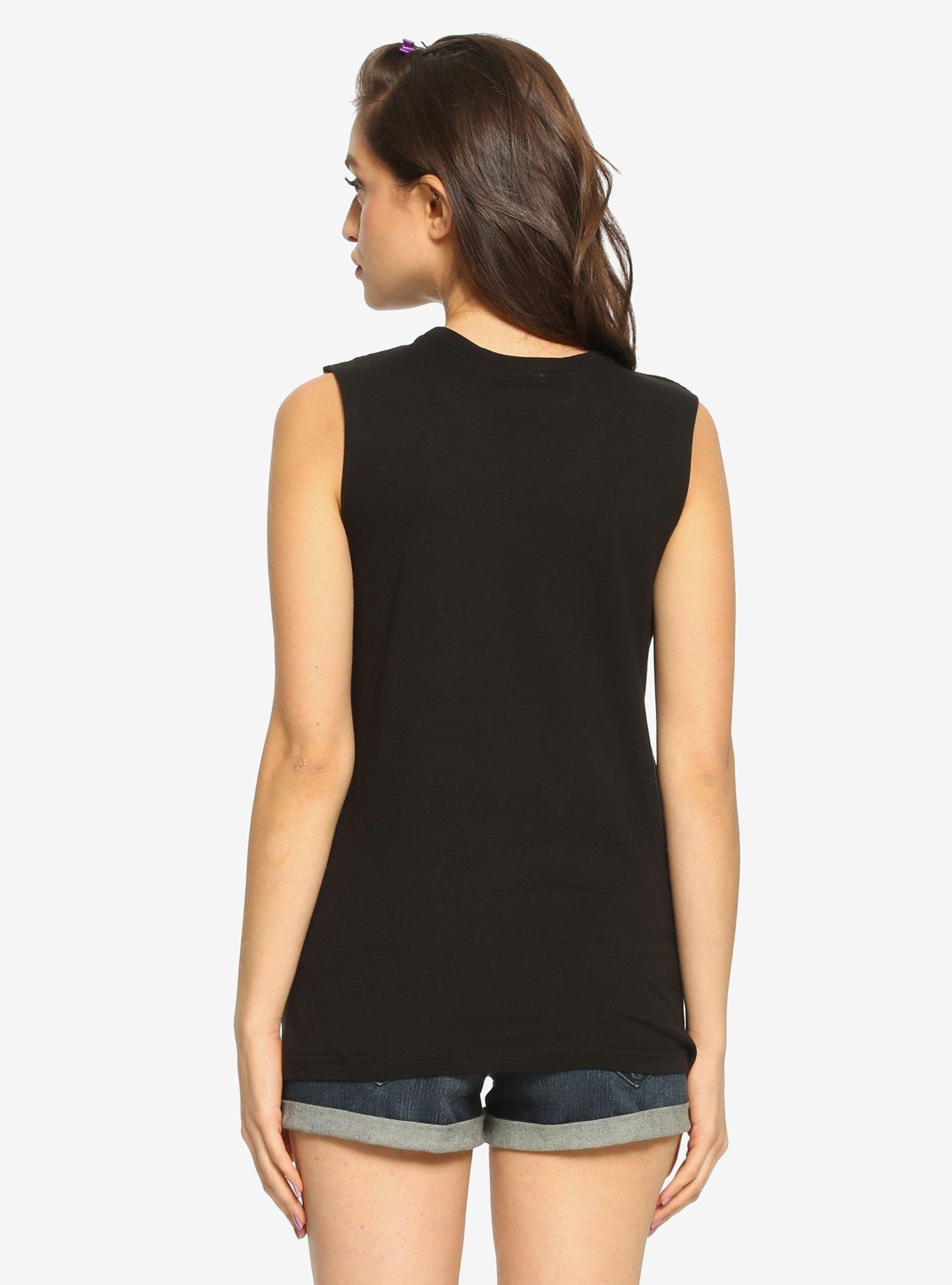 Fall Out Boy Purple Logo Girls Tank Top, , alternate