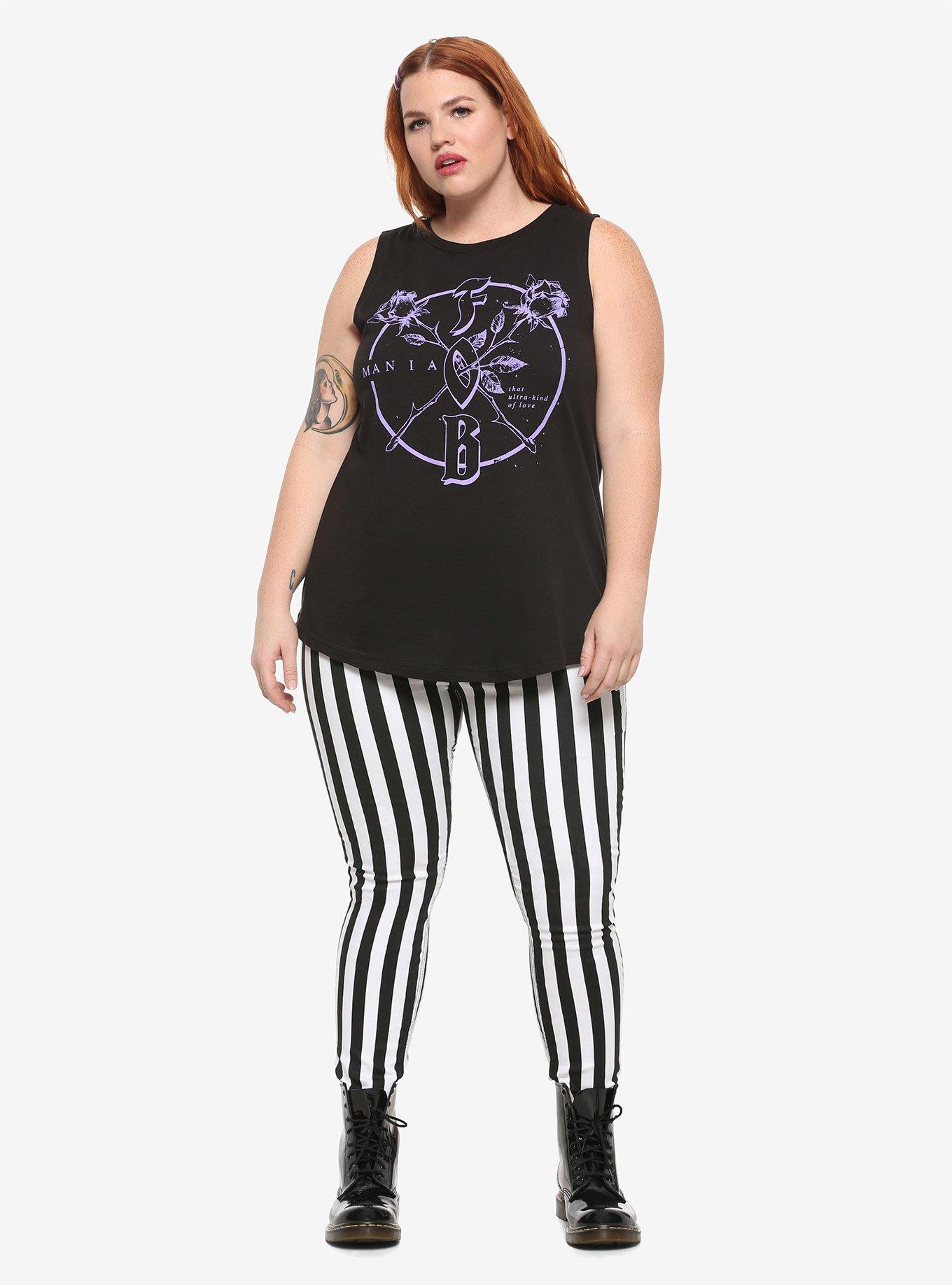 Fall Out Boy Purple Logo Girls Tank Top Plus Size, PURPLE, alternate