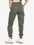 Almost Famous Olive Green Girls Cargo Pants, , alternate