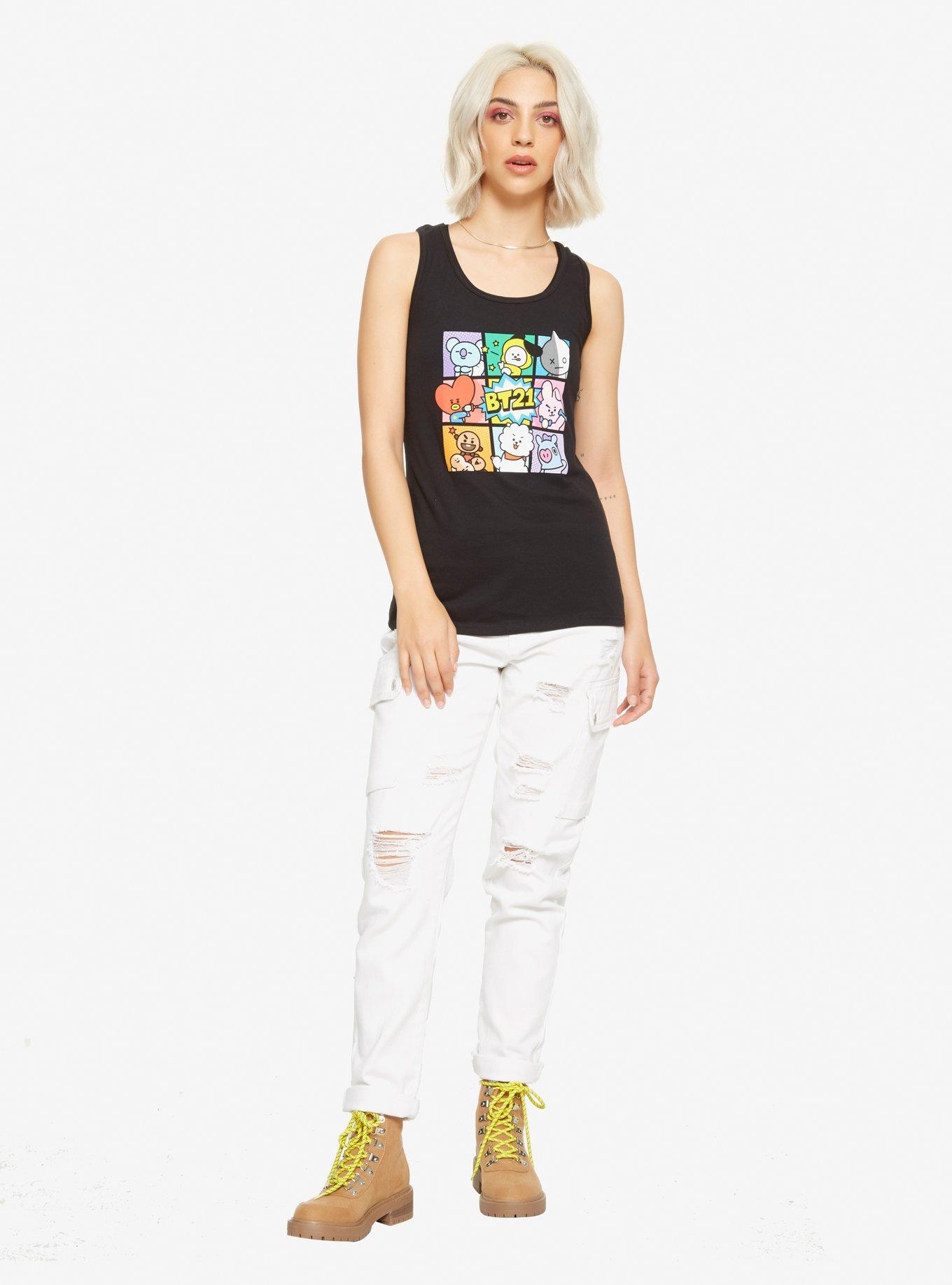 BT21 Group Squares Girls Tank Top, MULTI, alternate