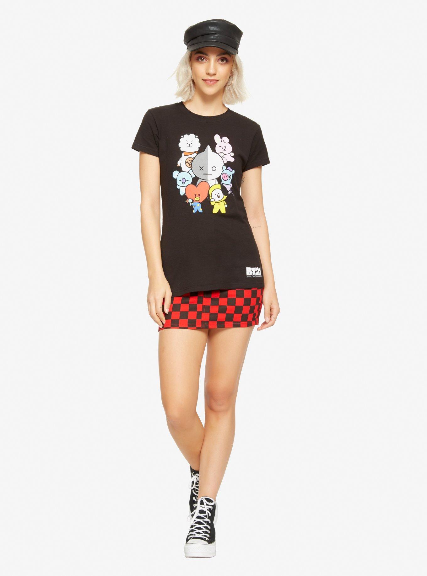 BT21 Group Names Girls T-Shirt, MULTI, alternate