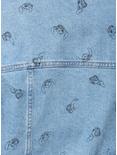 Disney Lilo & Stitch Toss Print Girls Denim Jacket, DARK BLUE, alternate