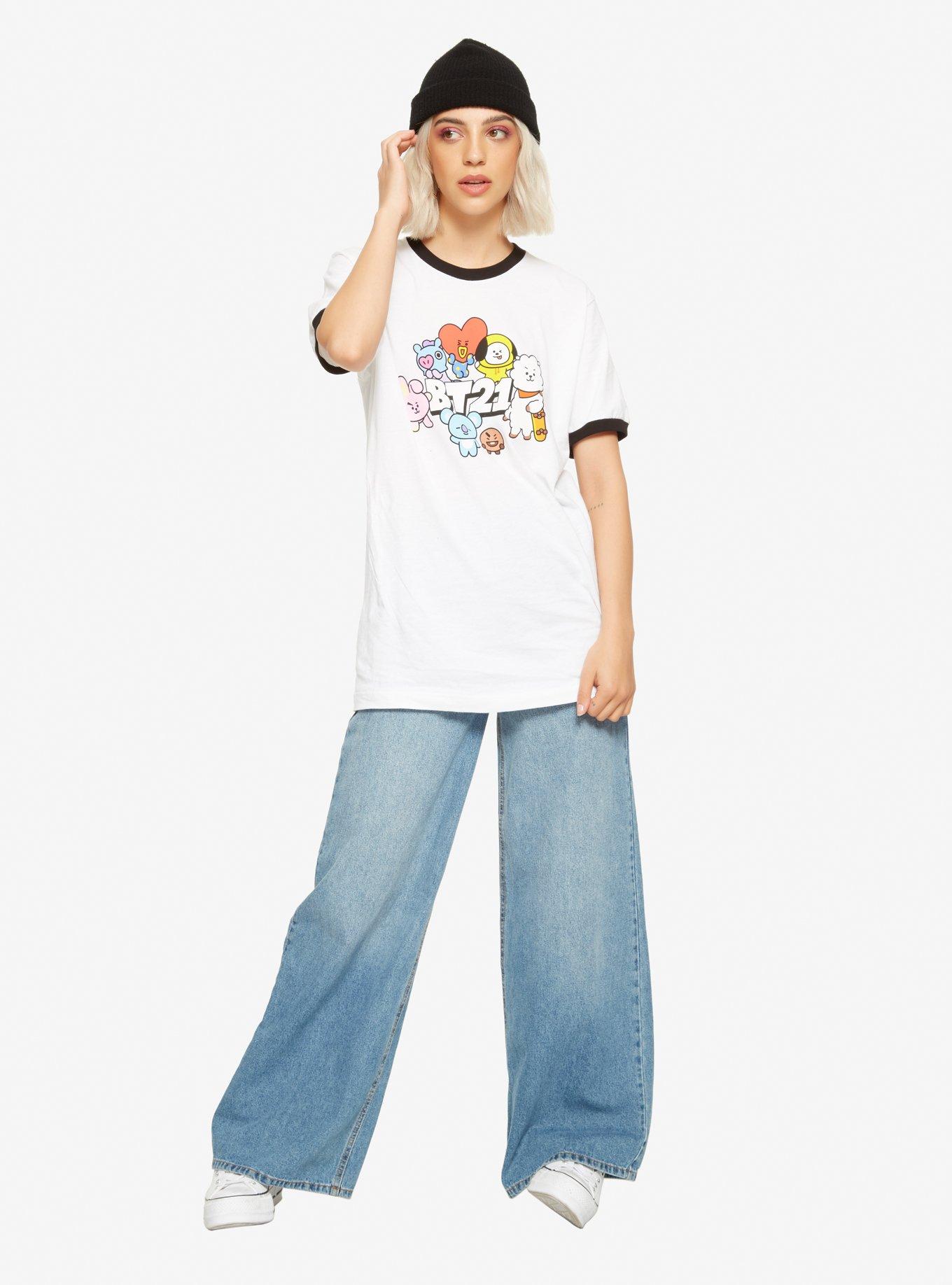 BT21 Group Girls Ringer T-Shirt, MULTI, alternate