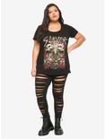 Slayer Conjoined Skeleton Girls T-Shirt Plus Size, BLACK, alternate