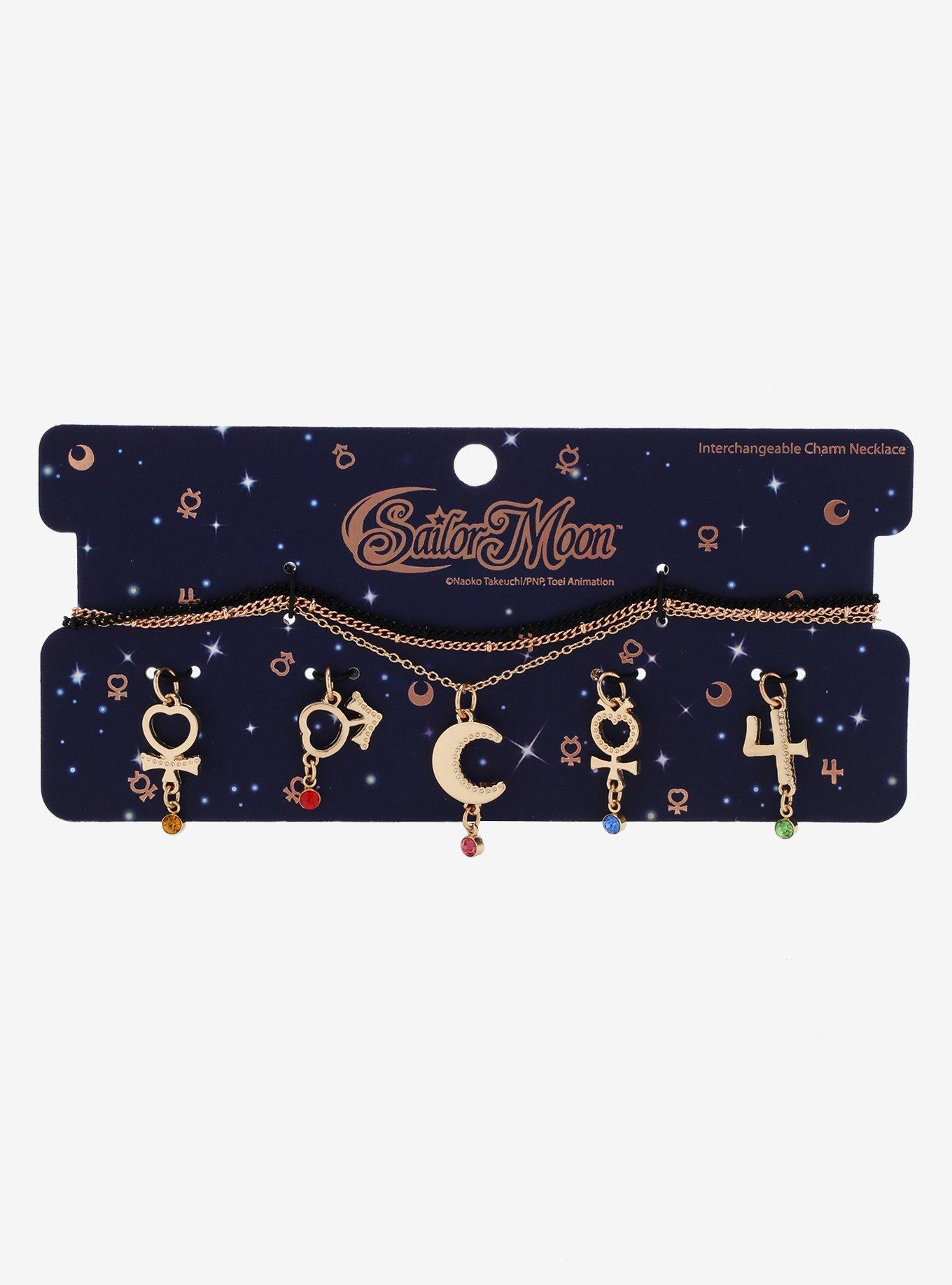 Sailor Moon Multi Charm Necklace Set, , alternate
