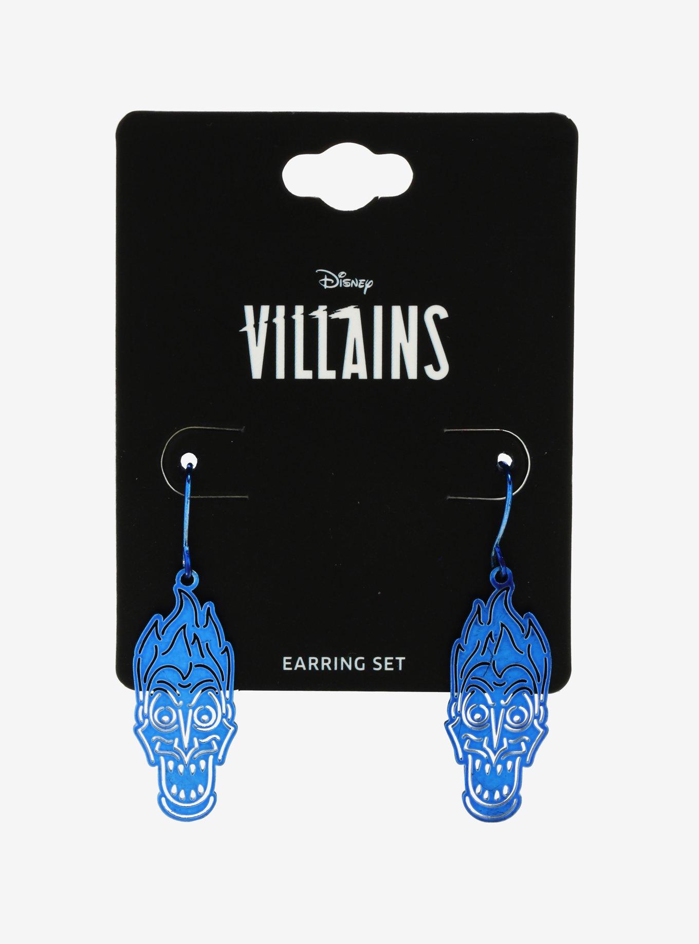 Disney Villains Hades Dangle Earrings, , alternate