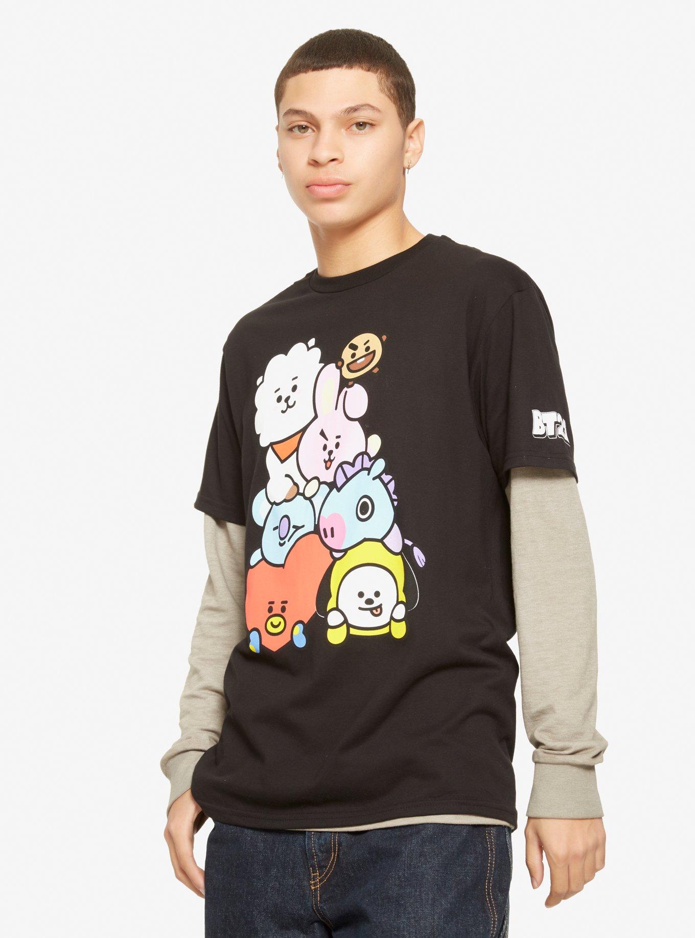 BT21 Cuddle Pile T-Shirt, , alternate