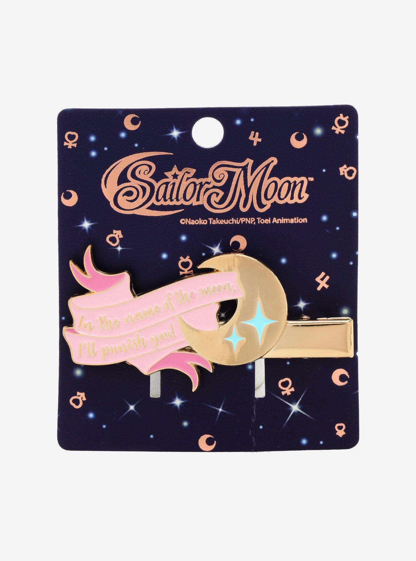 Sailor Moon In The Name Of The Moon I'll Punish You Enamel Hair Clip, , alternate