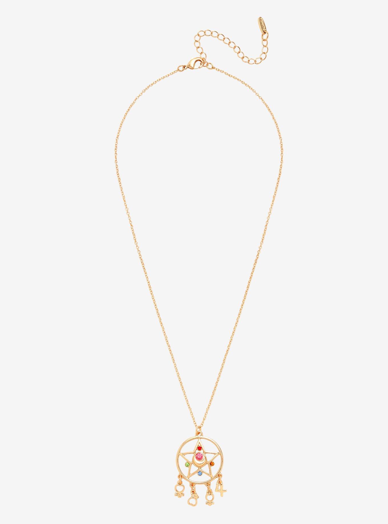 Sailor Moon Symbol Charms Necklace, , alternate