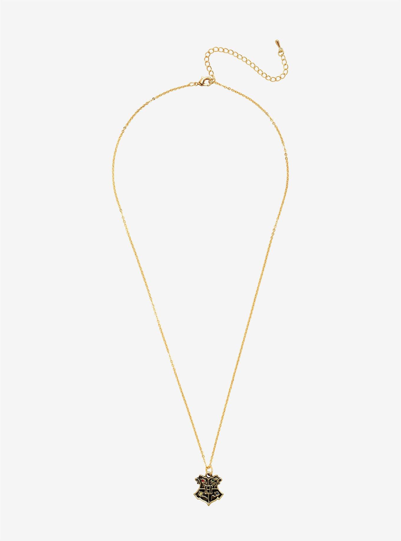 Harry Potter Hogwarts Crest Dainty Necklace, , alternate