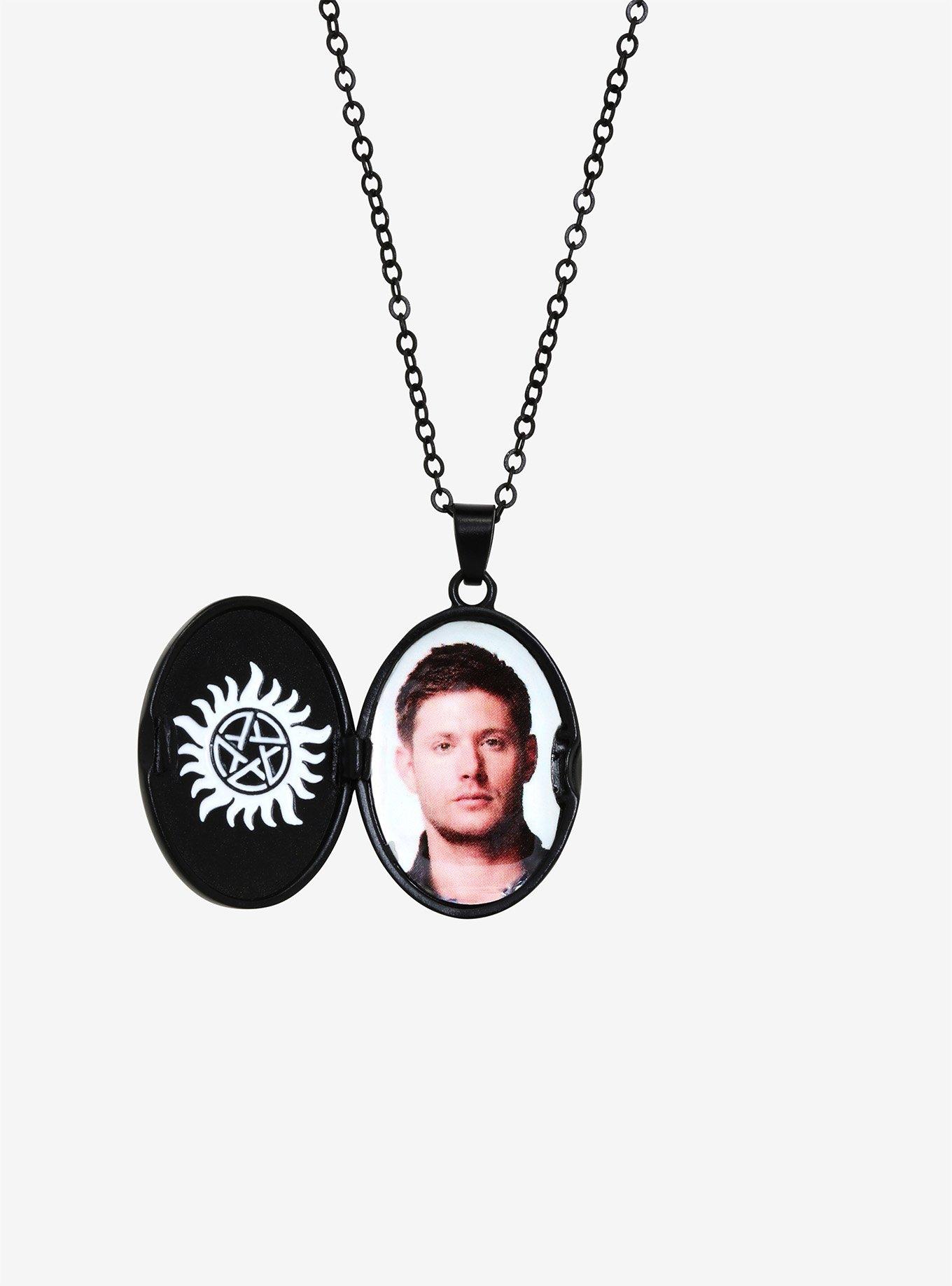 Supernatural Dean Girl Locket Necklace, , alternate