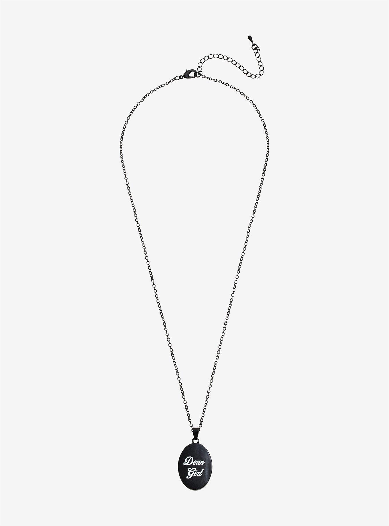 Supernatural Dean Girl Locket Necklace, , alternate