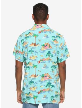 Pokemon Island Life Woven Button-Up - BoxLunch Exclusive, BLUE, hi-res
