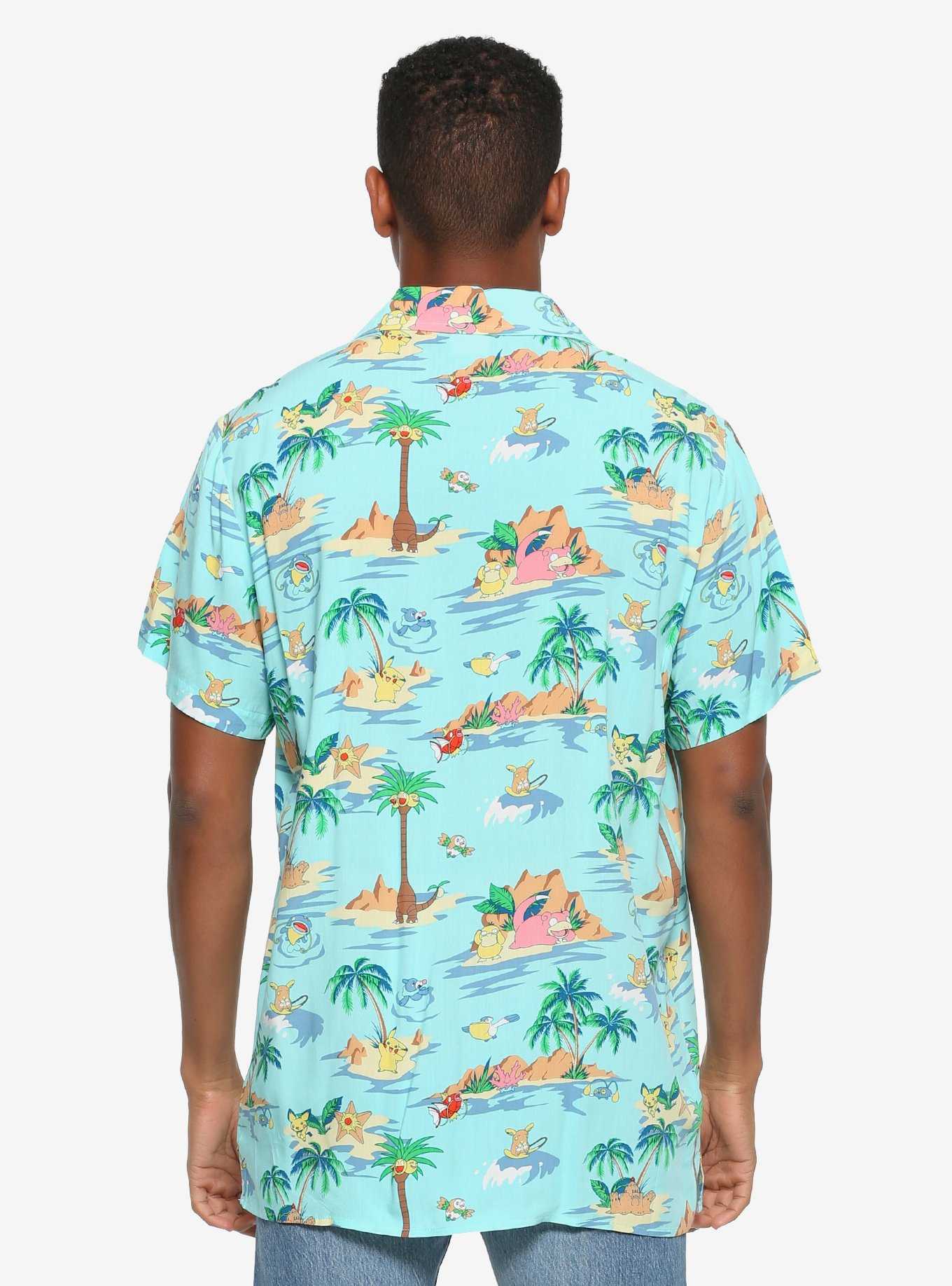 Pokemon Island Life Woven Button-Up - BoxLunch Exclusive, , hi-res