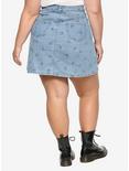 Disney Lilo & Stitch Print Denim Skirt Plus Size, INDIGO, alternate
