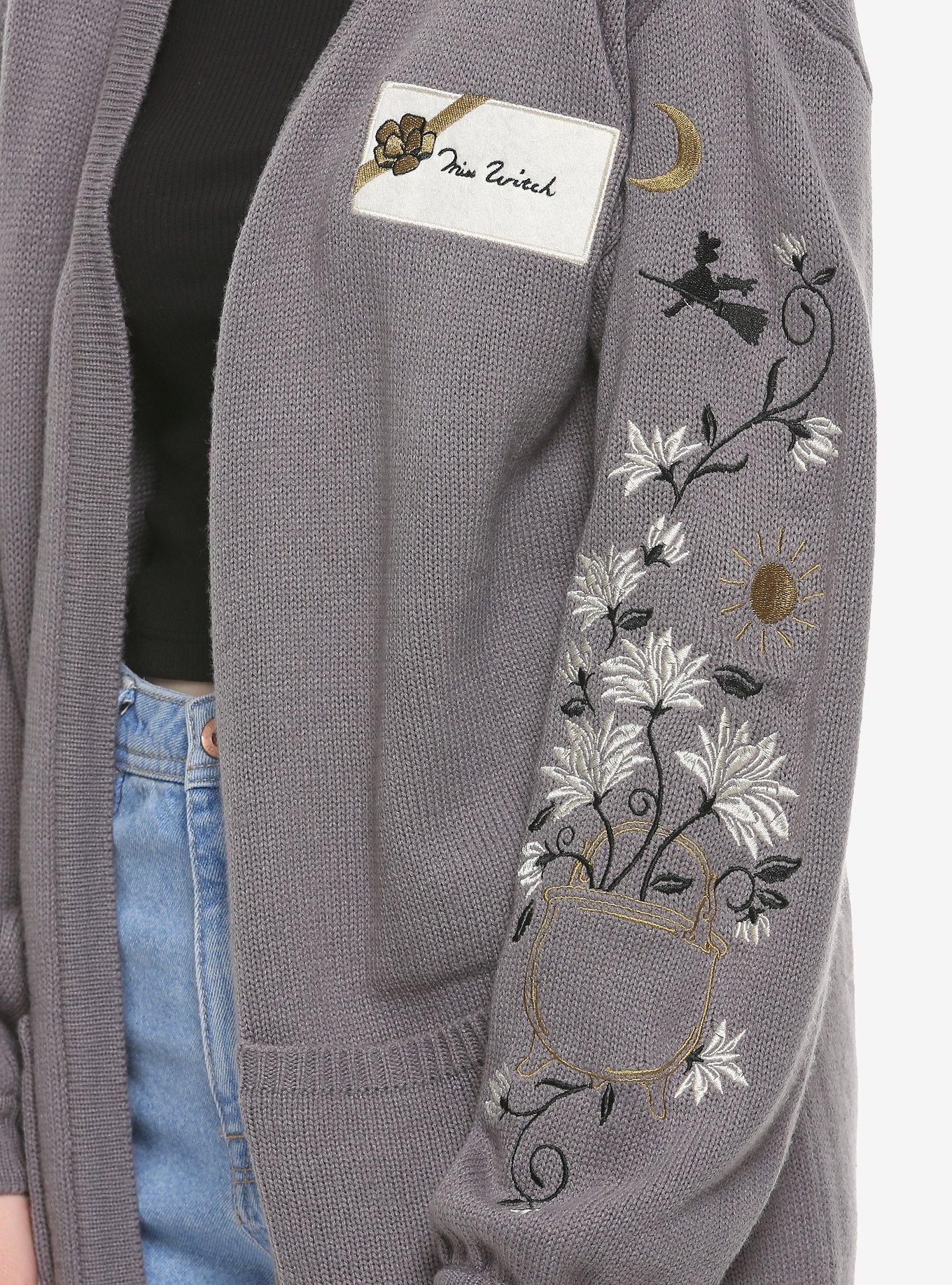 Studio Ghibli Kiki's Delivery Service Miss Witch Floral Cardigan, MULTI, alternate