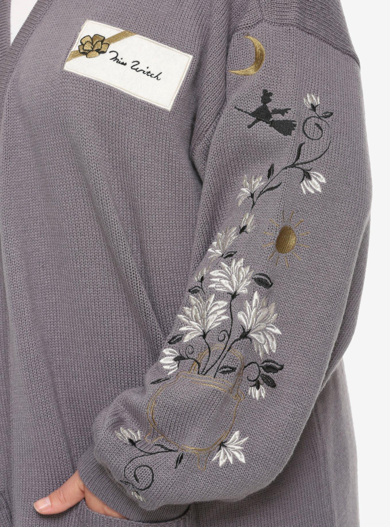 Studio Ghibli Kiki's Delivery Service Miss Witch Floral Cardigan Plus Size, MULTI, alternate