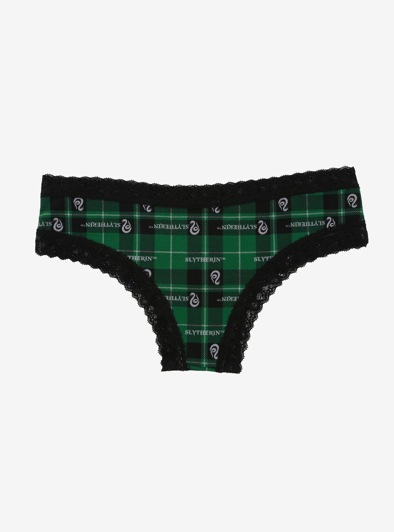 Harry Potter Slytherin Plaid Cheeky Panty, MULTI, alternate