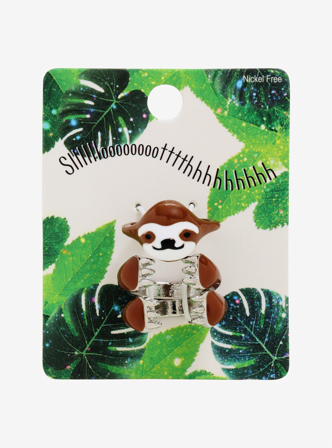 Hugging Sloth Ring Set, , alternate