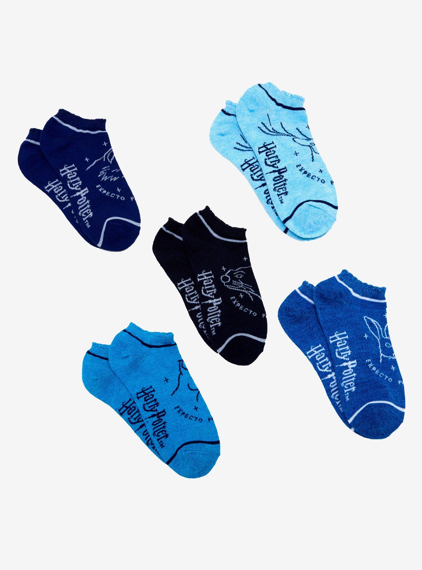 Harry Potter Patronus No-Show Socks 5 Pair, , alternate