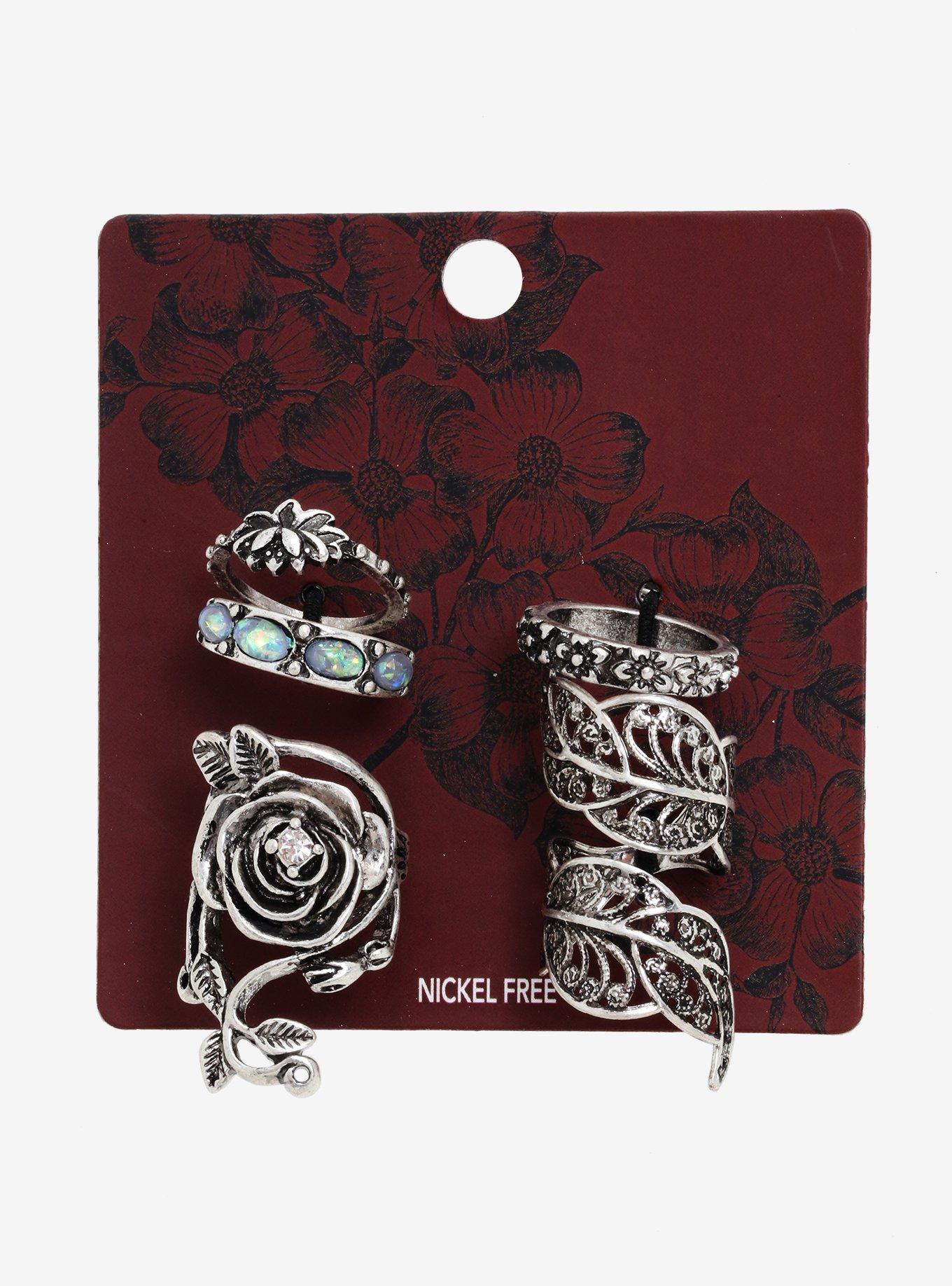 Flower Ring Set, , alternate