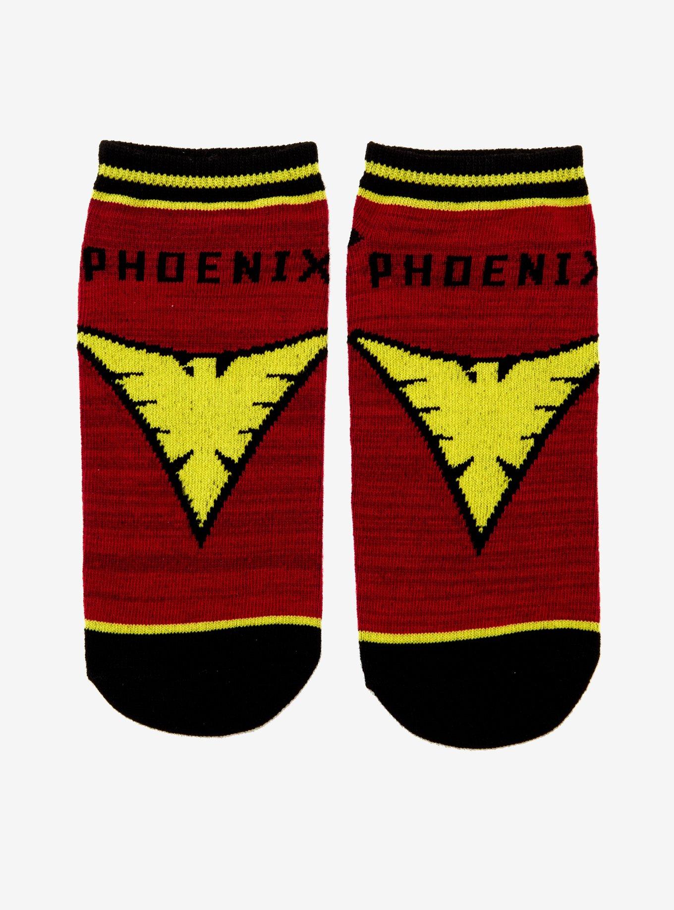 Marvel X-Men Dark Phoenix No-Show Socks, , alternate