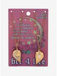 Moon & Star Heart Locket Best Friend Necklace Set, , alternate