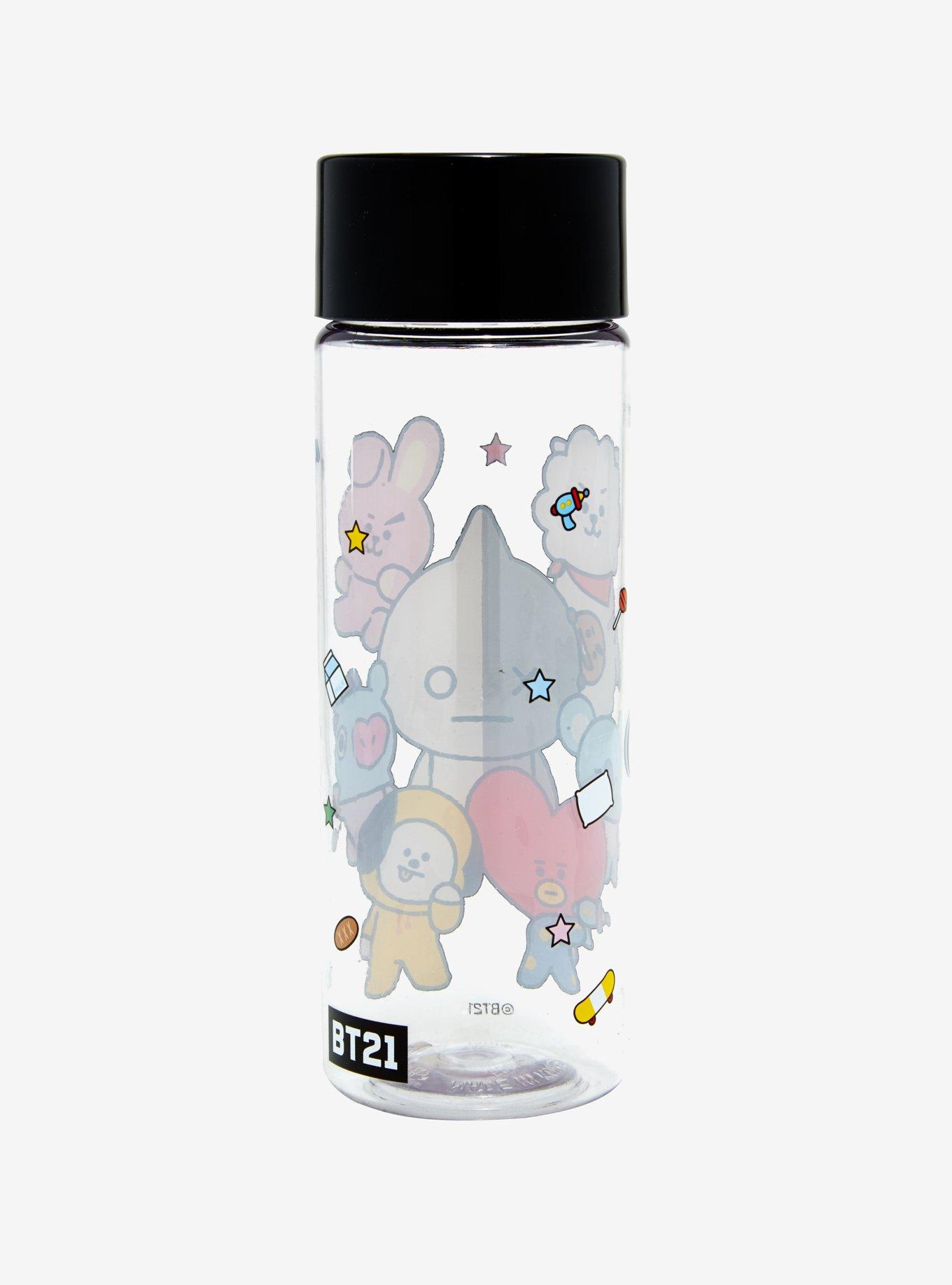 BT21 Group Water Bottle, Hot Topic