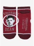 Supernatural Squirrel Dean No-Show Socks, , alternate