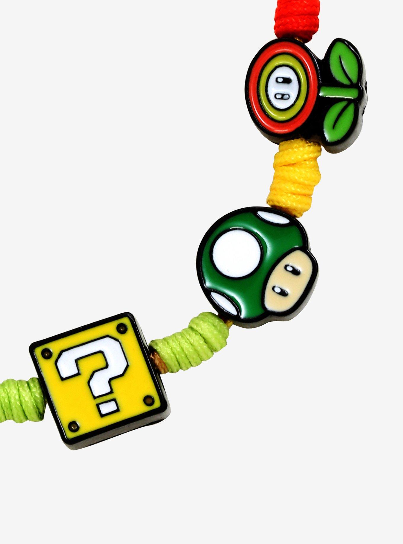 Super Mario Bros. Charm Cord Bracelet, , alternate
