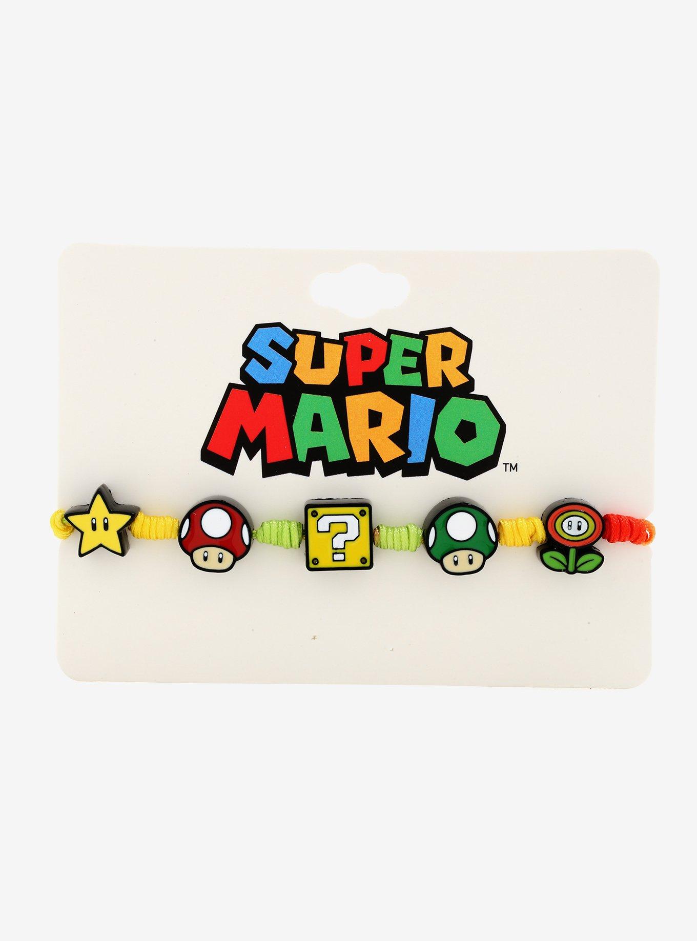Super Mario Bros. Charm Cord Bracelet, , alternate