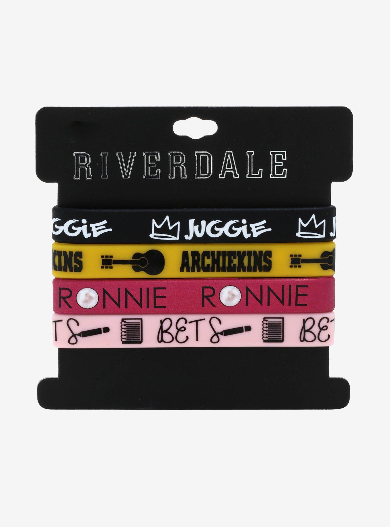 Riverdale Nicknames Rubber Bracelet Set, , alternate