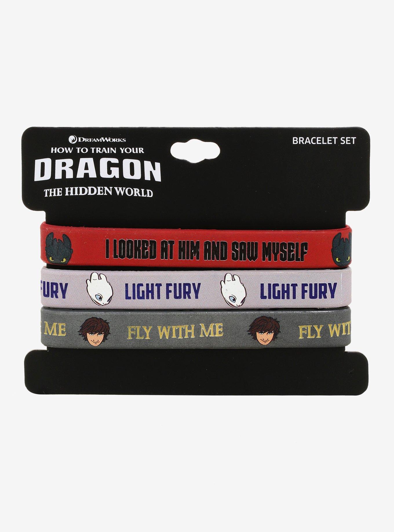 How To Train Your Dragon: The Hidden World Character Rubber Bracelet Set, , alternate