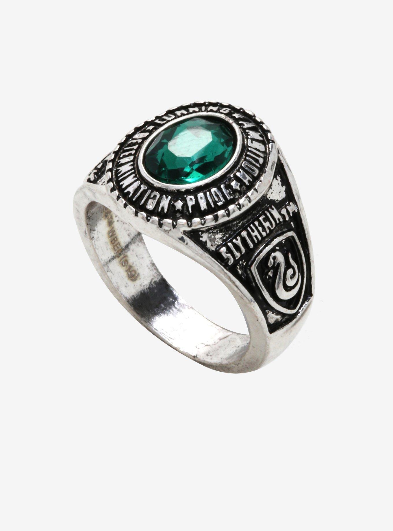 Harry Potter Slytherin Ring Necklace, , alternate