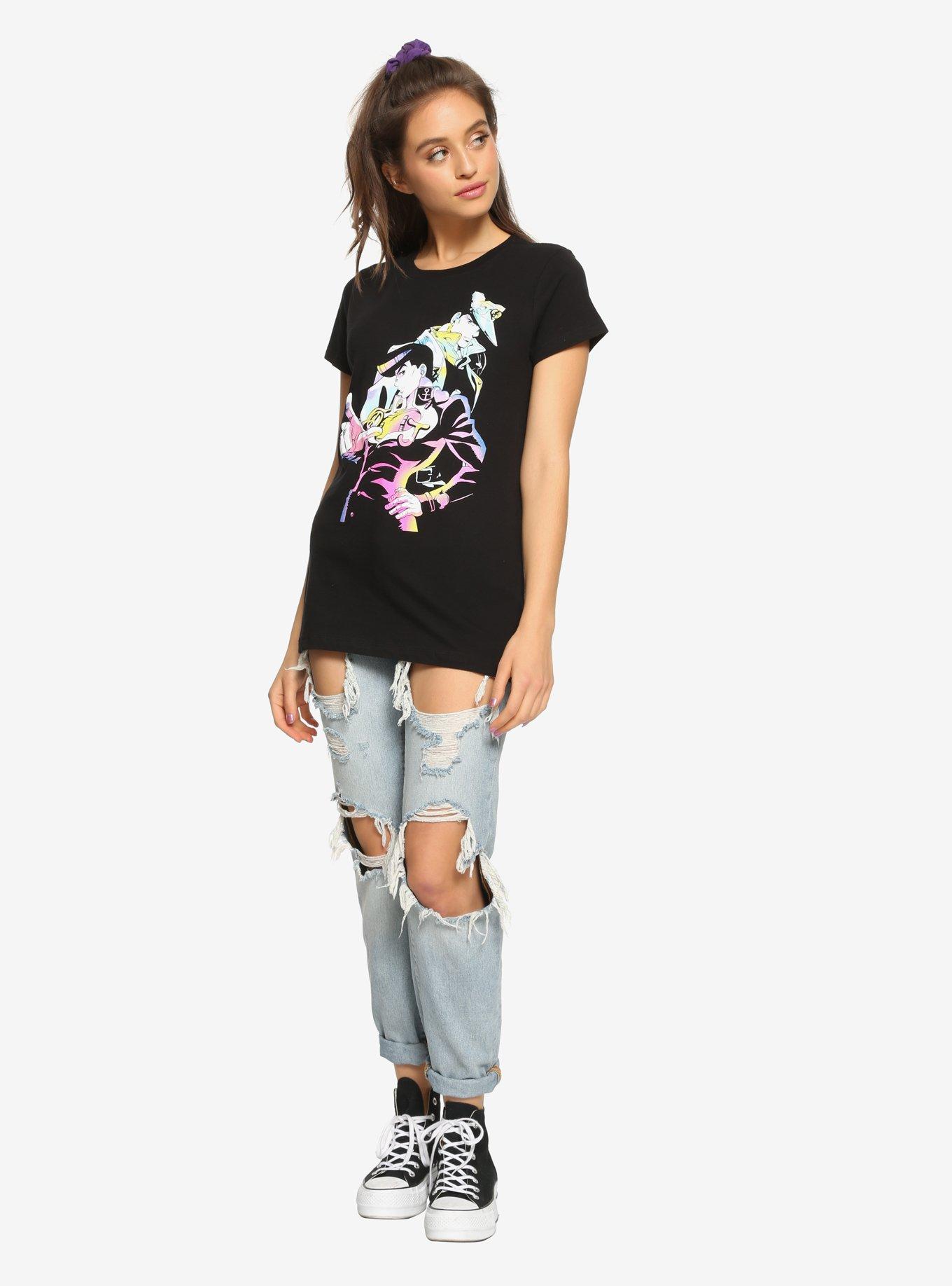 JoJo's Bizarre Adventure: Diamond Is Unbreakable Josuke & Jotaro Girls T-Shirt, MULTI, alternate