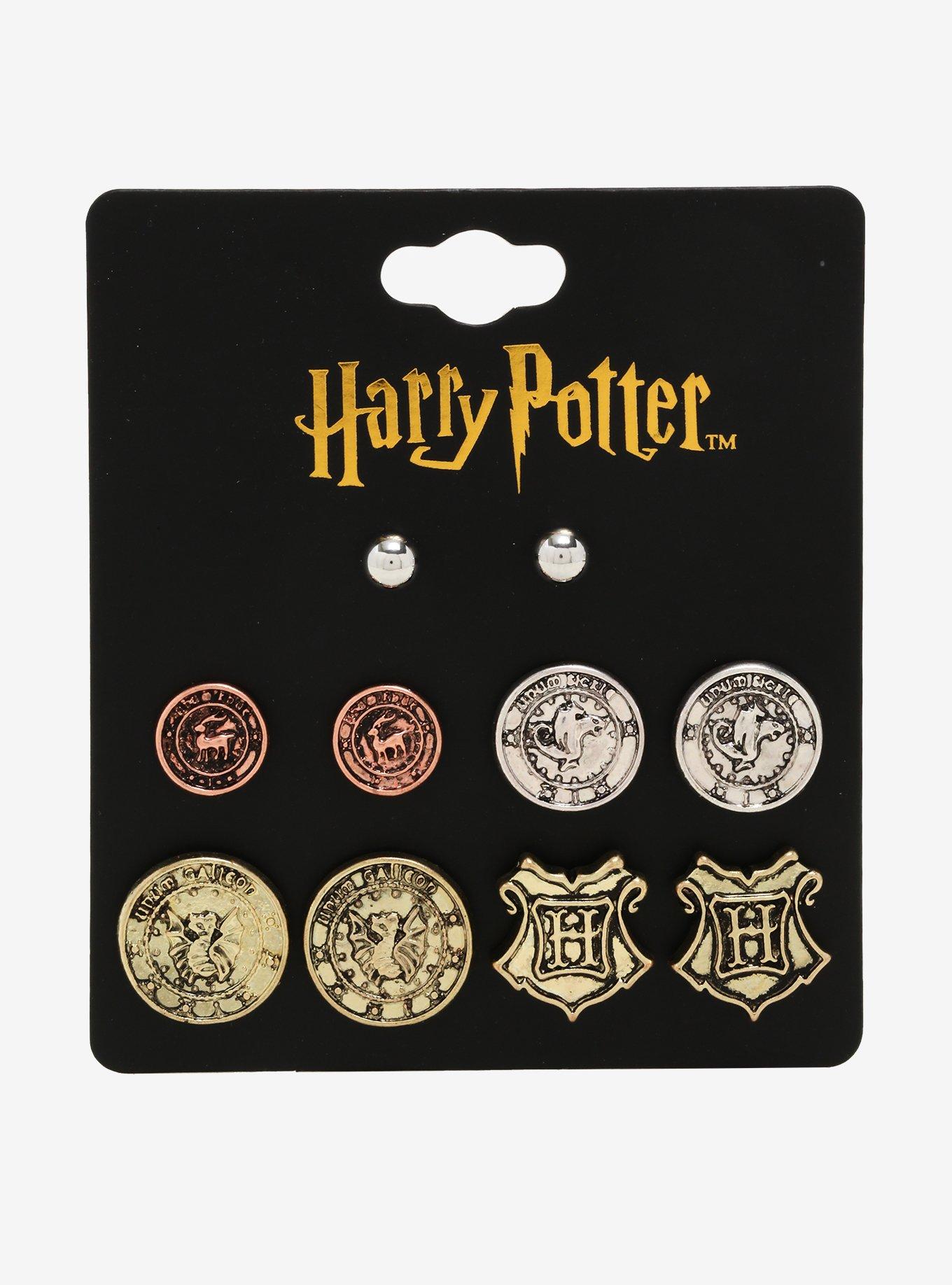 Harry Potter Wizard Currency Earring Set, , alternate