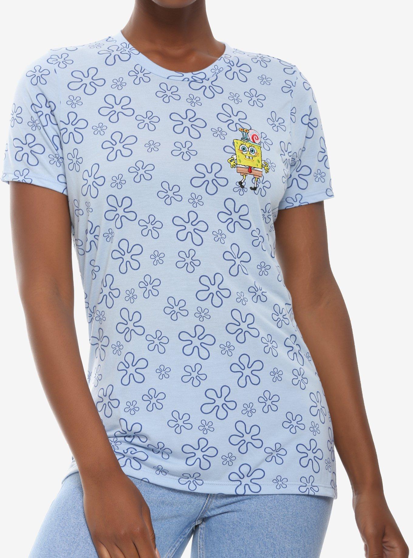 SpongeBob SquarePants Flower Clouds Women's T-Shirt - BoxLunch Exclusive, , alternate
