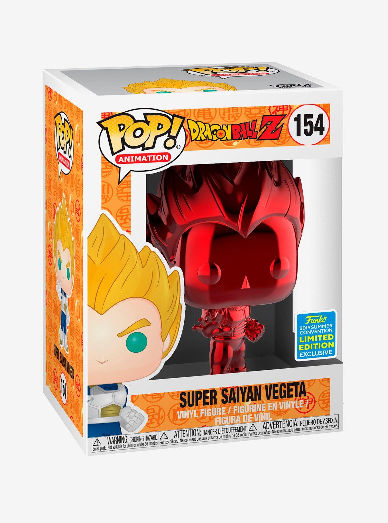 Funko Dragon Ball Z Pop! Super Saiyan Vegeta (Red Chrome) Vinyl Figure Summer Convention Exclusive, , alternate