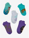 Disney Aladdin Jasmine & Rajah Ankle Socks 5 Pair, , alternate