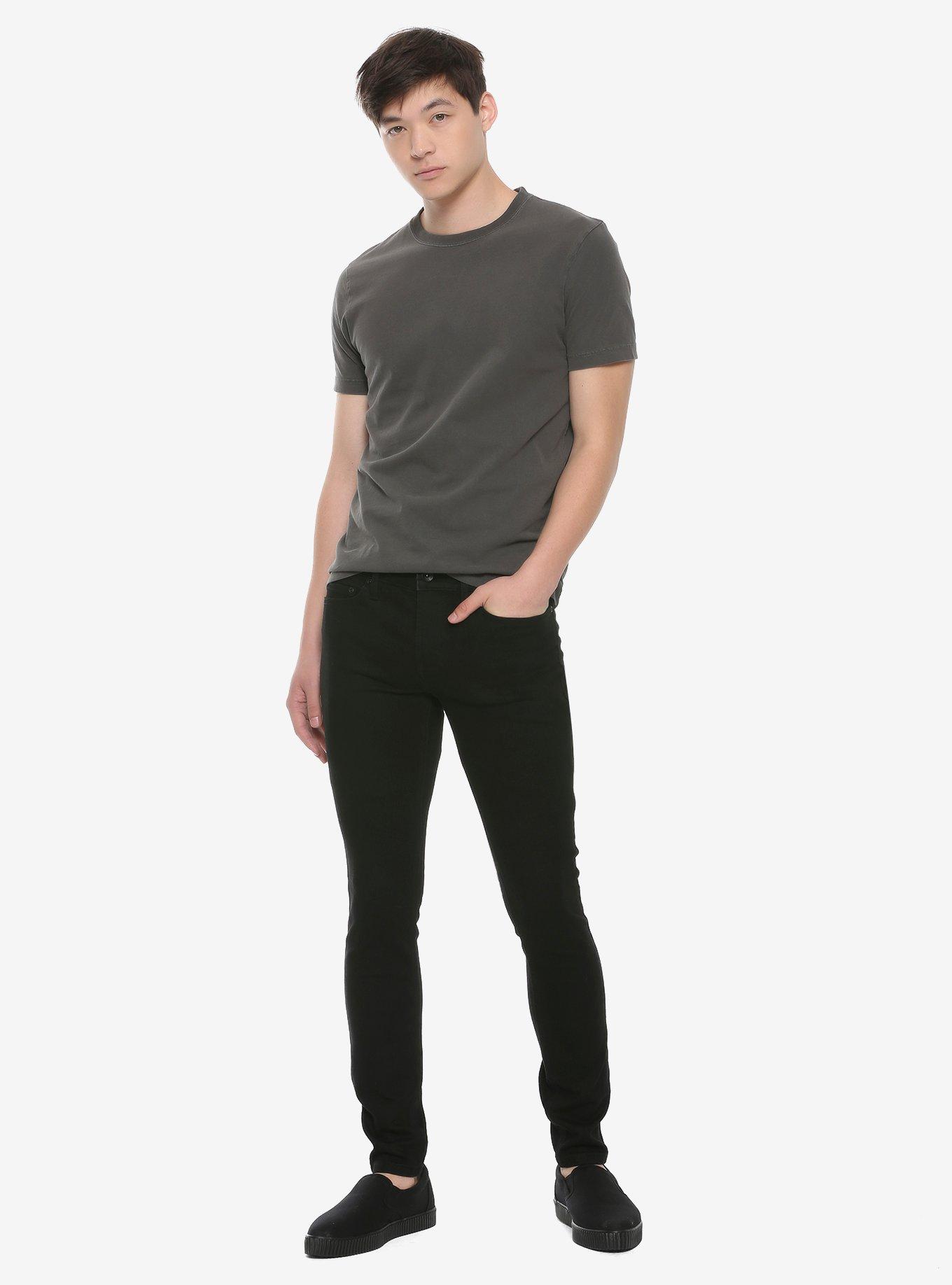 HT Denim True Black Super Skinny Jeans, BLACK, alternate