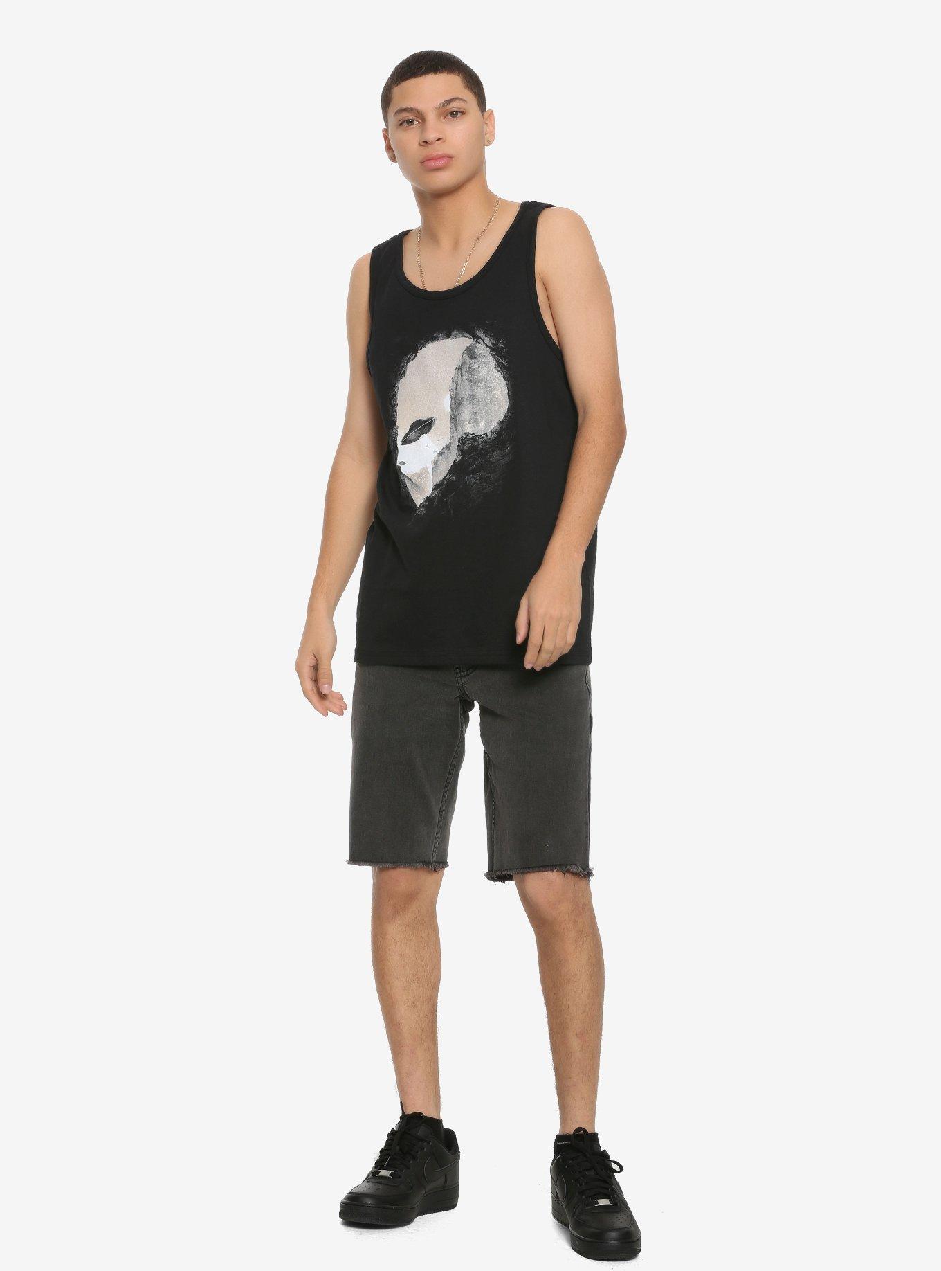 Alien Head Photo Tank Top By Vlend, WHITE, alternate