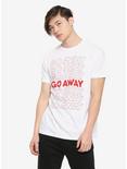 Go Away White T-Shirt, RED, alternate