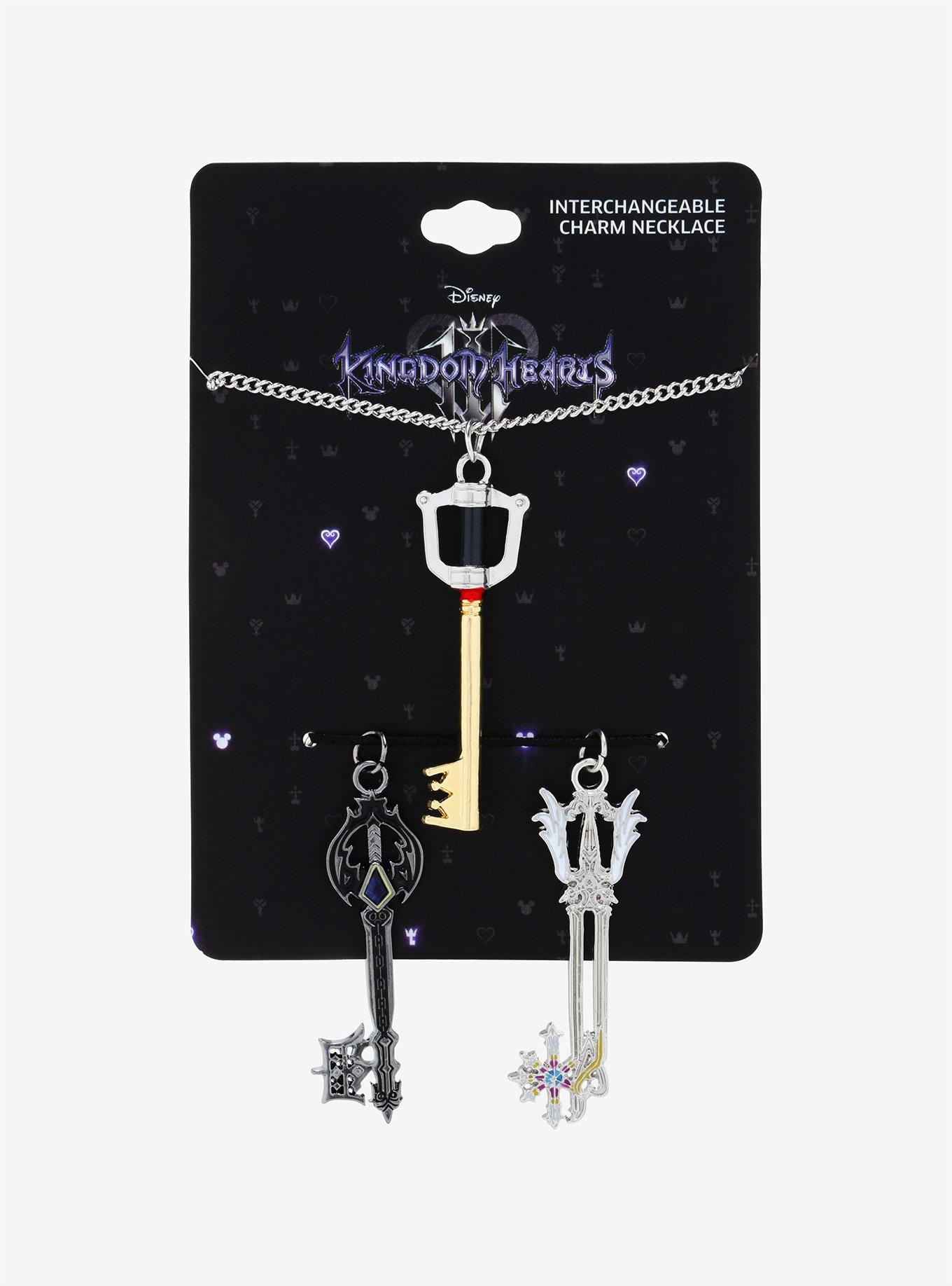 Disney Kingdom Hearts Interchangeable Keyblade Charm Necklace - BoxLunch Exclusive, , alternate