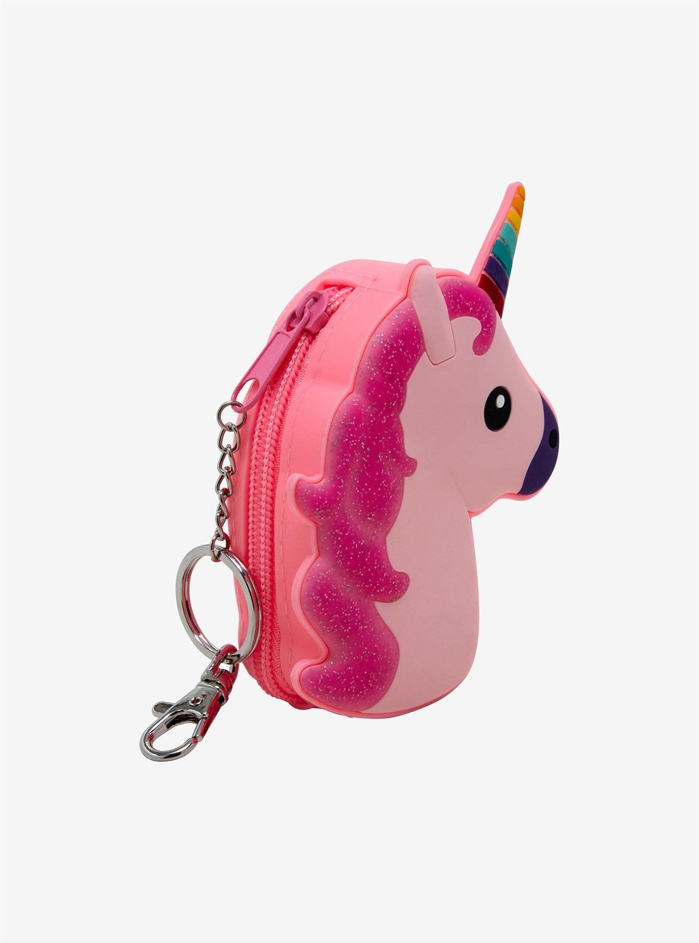 Unicorn Coin Purse Key Chain, , alternate