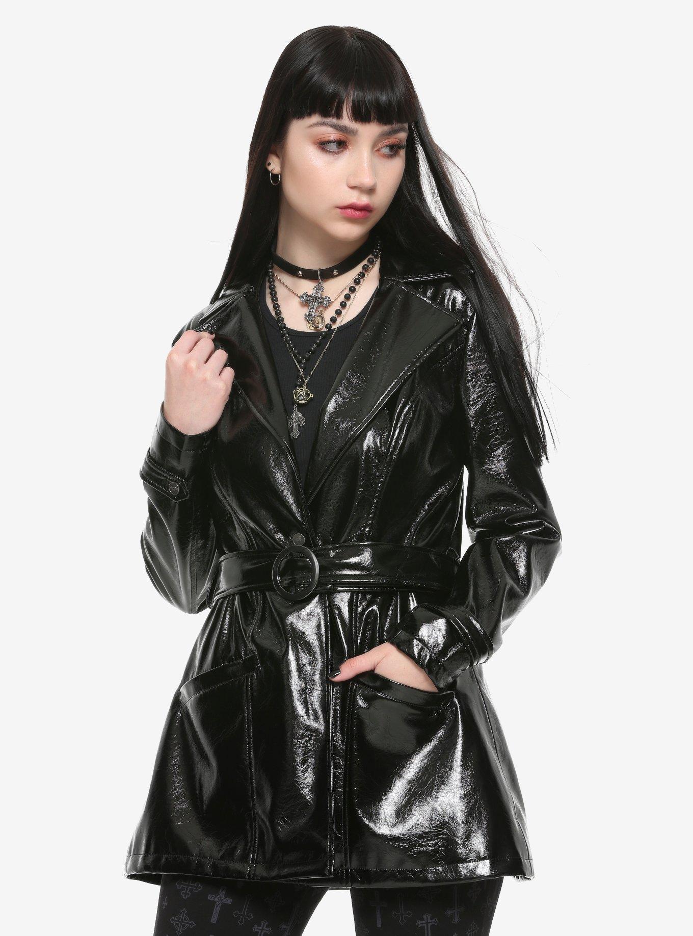 The Craft Nancy Girls Trench Coat, BLACK, alternate