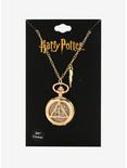 Harry Potter Deathly Hallows Gold Watch Necklace - BoxLunch Exclusive, , alternate