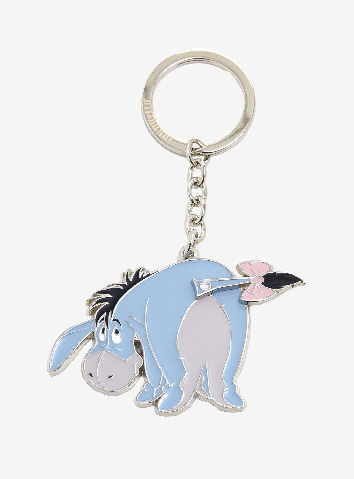 Loungefly Disney Winnie the Pooh Eeyore Swinging Tail Enamel Keychain - BoxLunch Exclusive, , alternate