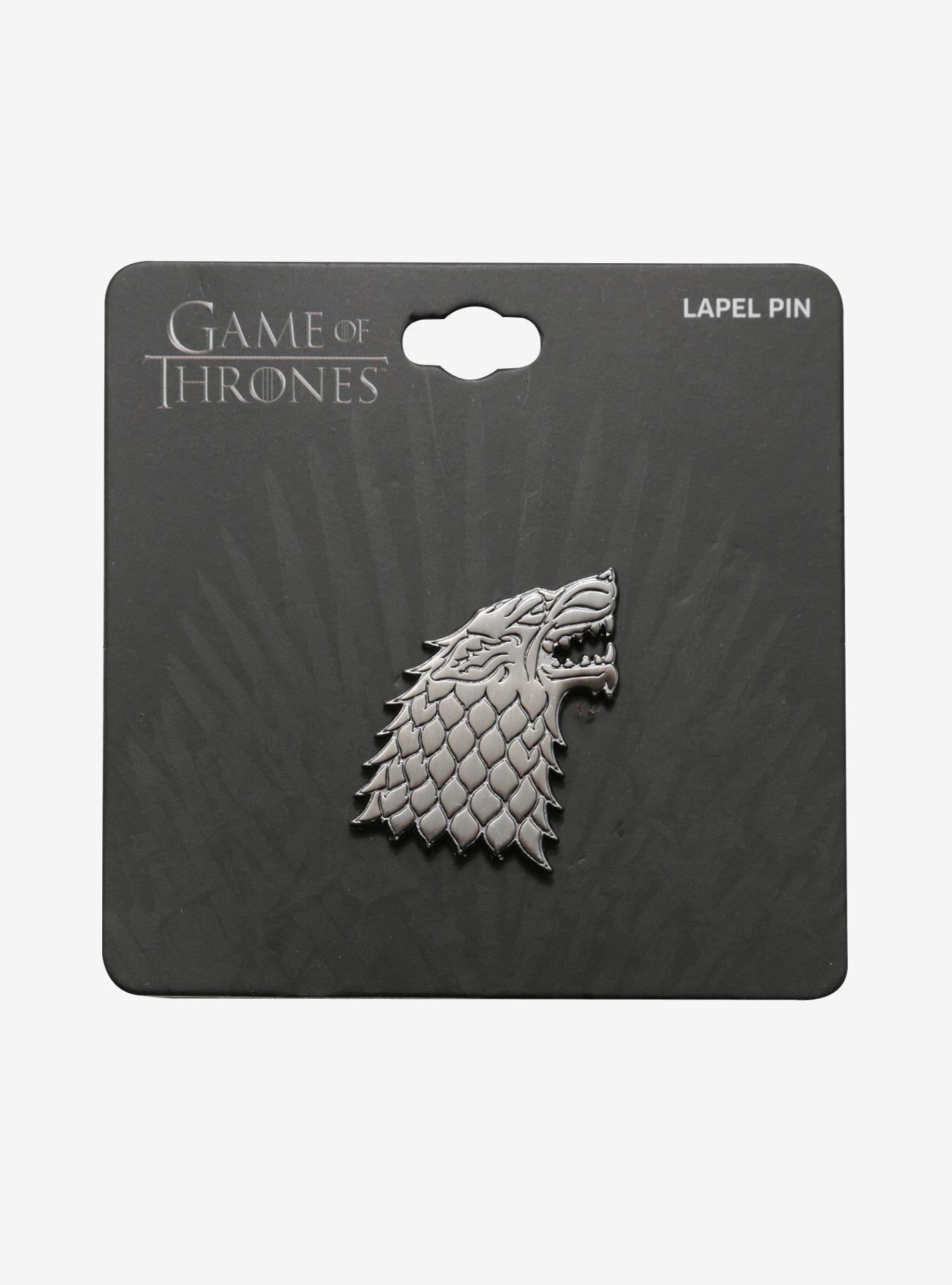 Game Of Thrones House Stark Sigil Enamel Pin, , alternate