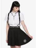 The Craft Pentagram Suspender Skirt, BLACK, alternate